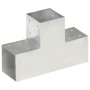Conector de postes en forma de T metal galvanizado 101x101 mm de , Postes de cerca - Ref: Foro24-145479, Precio: 36,03 €, Des...