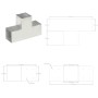Conector de postes en forma de T metal galvanizado 101x101 mm de , Postes de cerca - Ref: Foro24-145479, Precio: 36,03 €, Des...
