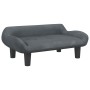Cama para perros de terciopelo gris oscuro 70x40x24 cm de , Camas para perros - Ref: Foro24-171953, Precio: 72,56 €, Descuent...