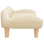 Cama para perros de tela crema 70x40x24 cm de , Camas para perros - Ref: Foro24-171945, Precio: 63,95 €, Descuento: -5%%