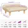 Cama para perros de tela crema 70x40x24 cm de , Camas para perros - Ref: Foro24-171945, Precio: 63,95 €, Descuento: -5%%