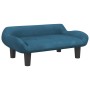 Cama para perros de terciopelo azul 70x40x24 cm de , Camas para perros - Ref: Foro24-171951, Precio: 62,12 €, Descuento: %