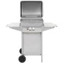 Barbacoa portátil de gas con 2 zonas plateada acero inoxidable de , Barbacoas - Ref: Foro24-276149, Precio: 152,22 €, Descuen...