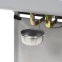 Barbacoa portátil de gas con 2 zonas plateada acero inoxidable de , Barbacoas - Ref: Foro24-276149, Precio: 152,22 €, Descuen...