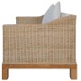 Juego de sofás con cojines 2 piezas ratán natural de , Sofás - Ref: Foro24-278615, Precio: 1,00 €, Descuento: %