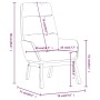 Sillón de relax de tela color crema de , Sillones - Ref: Foro24-341161, Precio: 126,05 €, Descuento: -5%%