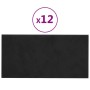 Paneles de pared 12 uds terciopelo negro 60x30 cm 2,16 m² de , Recubrimiento de paredes - Ref: Foro24-343868, Precio: 69,28 €...