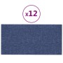 Paneles de pared 12 uds tela azul 60x30 cm 2,16 m² de , Recubrimiento de paredes - Ref: Foro24-343854, Precio: 72,43 €, Descu...