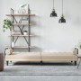Sofá cama con reposabrazos tela color crema de , Sofás - Ref: Foro24-351940, Precio: 262,76 €, Descuento: -5%%