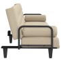 Sofá cama con reposabrazos tela color crema de , Sofás - Ref: Foro24-351940, Precio: 262,76 €, Descuento: -5%%