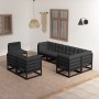 Muebles de jardín 8 pzas y cojines madera maciza pino de vidaXL, Conjuntos de jardín - Ref: Foro24-3076718, Precio: 957,11 €,...