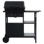 Barbacoa portátil de gas con mesita de 3 estantes negro de , Barbacoas - Ref: Foro24-3051180, Precio: 160,53 €, Descuento: %