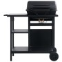 Barbacoa portátil de gas con mesita de 3 estantes negro de , Barbacoas - Ref: Foro24-3051180, Precio: 160,53 €, Descuento: %