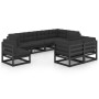 Muebles de jardín 8 pzas y cojines madera maciza pino de vidaXL, Conjuntos de jardín - Ref: Foro24-3076718, Precio: 957,11 €,...