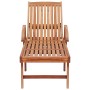 Tumbona con cojín azul royal madera maciza de teca de , Tumbonas - Ref: Foro24-3063016, Precio: 273,91 €, Descuento: %
