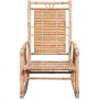 Silla mecedora con cojín bambú de , Sillas de jardín - Ref: Foro24-3063913, Precio: 141,55 €, Descuento: %