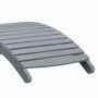 Tumbona con cojín madera maciza de acacia gris de , Tumbonas - Ref: Foro24-3064050, Precio: 153,63 €, Descuento: %