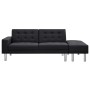 Sofá cama cuero sintético negro de , Sofás - Ref: Foro24-244304, Precio: 270,96 €, Descuento: -5%%