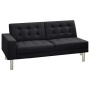 Sofá cama cuero sintético negro de , Sofás - Ref: Foro24-244304, Precio: 270,96 €, Descuento: -5%%