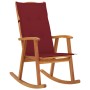 Silla mecedora con cojines madera maciza de acacia de , Sillas de jardín - Ref: Foro24-3064188, Precio: 193,90 €, Descuento: %