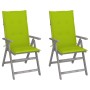 Sillas reclinables jardín y cojines 2 uds madera maciza acacia de , Sillas de jardín - Ref: Foro24-3064709, Precio: 171,15 €,...