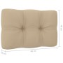 Sillas de jardín cojines 2 uds beige madera de pino impregnada de , Sillas de jardín - Ref: Foro24-3065792, Precio: 395,38 €,...