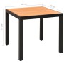 Juego de comedor de jardín 5 piezas aluminio negro de , Conjuntos de jardín - Ref: Foro24-3070628, Precio: 444,80 €, Descuent...