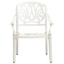 Mesa y sillas de bistró 3 piezas aluminio fundido blanco de , Conjuntos de jardín - Ref: Foro24-3070567, Precio: 410,60 €, De...