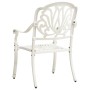 Mesa y sillas de bistró 3 piezas aluminio fundido blanco de , Conjuntos de jardín - Ref: Foro24-3070567, Precio: 410,60 €, De...