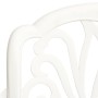 Mesa y sillas de bistró 3 piezas aluminio fundido blanco de , Conjuntos de jardín - Ref: Foro24-3070567, Precio: 410,60 €, De...
