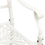 Mesa y sillas de bistró 3 piezas aluminio fundido blanco de , Conjuntos de jardín - Ref: Foro24-3070567, Precio: 410,60 €, De...