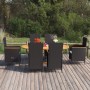 Juego de comedor de jardín 7 piezas ratán sintético negro de , Conjuntos de jardín - Ref: Foro24-3070766, Precio: 1,00 €, Des...