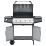 Barbacoa grill de gas 4+1 quemadores negra y plateada de , Barbacoas - Ref: Foro24-3072536, Precio: 451,41 €, Descuento: -5%%