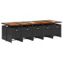 Set de comedor jardín 11 pzas con cojines ratán sintético negro en Conjuntos de jardín | Comprar online en Foru.es