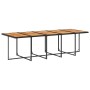 Set de comedor jardín 11 pzas con cojines ratán sintético negro en Conjuntos de jardín | Comprar online en Foru.es