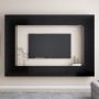 Set de muebles de salón TV 8 piezas madera ingeniería negro de , Muebles TV - Ref: Foro24-3078775, Precio: 467,91 €, Descuent...