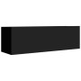 Set de muebles de salón TV 8 piezas madera ingeniería negro de , Muebles TV - Ref: Foro24-3078775, Precio: 467,91 €, Descuent...