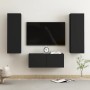 Set de muebles de salón TV 3 pzas madera de ingeniería negro de , Muebles TV - Ref: Foro24-3078763, Precio: 128,71 €, Descuen...