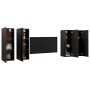 Mueble para TV 4 pzas madera de ingeniería negro 30,5x30x90 cm de , Muebles TV - Ref: Foro24-3078846, Precio: 163,37 €, Descu...