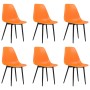 Sillas de comedor 6 unidades PP naranja de , Sillas de comedor - Ref: Foro24-3082350, Precio: 251,17 €, Descuento: -5%%