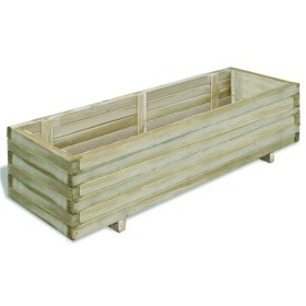 Arriate rectangular madera 120x40x30 cm de , Maceteros y jardineras - Ref: Foro24-41661, Precio: 86,15 €, Descuento: -5%%
