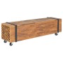 Mueble para TV madera teca macizo 110x30x32,5 cm de , Muebles TV - Ref: Foro24-326173, Precio: 110,73 €, Descuento: -5%%