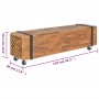 Mueble para TV madera teca macizo 110x30x32,5 cm de , Muebles TV - Ref: Foro24-326173, Precio: 110,73 €, Descuento: -5%%