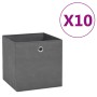 Cajas de almacenaje 10 uds tela no tejida gris 28x28x28 cm de , Cestas para almacenaje - Ref: Foro24-325193, Precio: 42,58 €,...