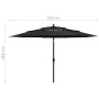 Sombrilla jardín de 3 niveles con palo de aluminio negro 3,5 m de , Sombrillas - Ref: Foro24-313882, Precio: 118,31 €, Descue...