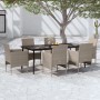 Juego de comedor de jardín 7 piezas con cojines beige y negro de , Conjuntos de jardín - Ref: Foro24-3099321, Precio: 609,89 ...