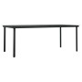 Juego de comedor de jardín 7 piezas con cojines gris y negro de , Conjuntos de jardín - Ref: Foro24-3099363, Precio: 1,00 €, ...