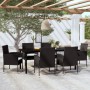 Juego de comedor para jardín 7 piezas negro de , Conjuntos de jardín - Ref: Foro24-3099605, Precio: 480,48 €, Descuento: -5%%