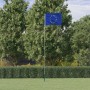 Mástil y bandera de Europa aluminio 5,55 m de , Banderas y mangas de viento - Ref: Foro24-3147144, Precio: 63,89 €, Descuento: %