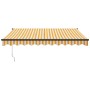 Toldo retráctil automático amarillo y blanco 3,5x2,5 m de , Toldos - Ref: Foro24-3154507, Precio: 254,81 €, Descuento: -5%%